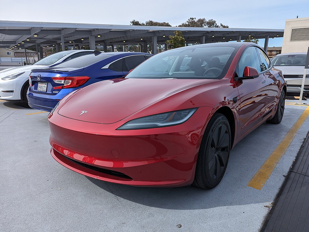 2024 Tesla Model 3 Highland. Overseas example; specifications may differ.