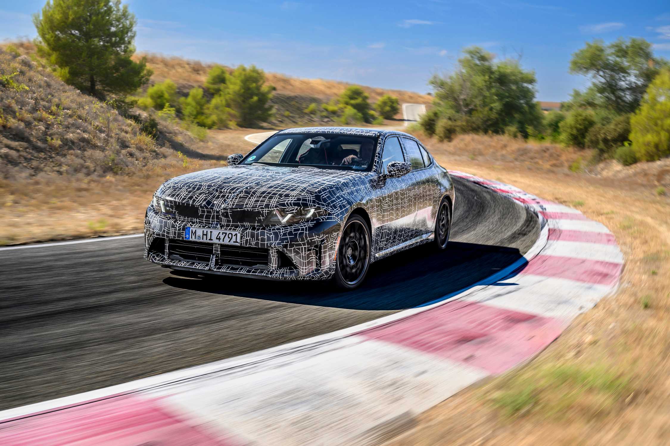 BMW development prototype detail; final appearance is not shown.
